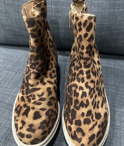 MIA Animal Leopard Print Ankle Boots Size 6 New Brown - Picture 1 of 5