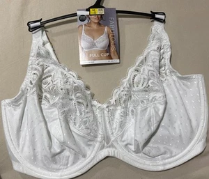 M&S FABULOUS AMELIA LACE COLLECTION UNDERWIRED FULL CUP BRA IN WHITE Size 38GG - Picture 1 of 11