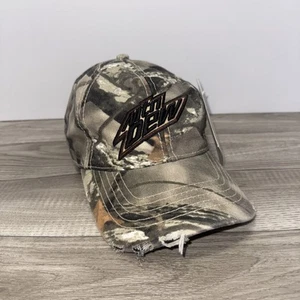 Vintage Y2K Camo Mountain Dew verstellbare Mütze Neu mit Etikett - Bild 1 von 8