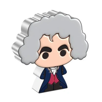 Mount Rushmore Thomas Jefferson 2022 1 oz plata Chibi por Nueva Zelanda como nuevo acuñación de Foto 1 de 3