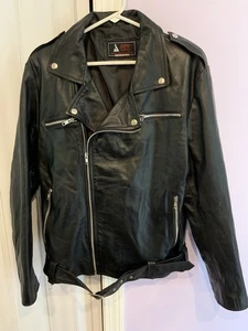 Jack Leathers Motorrad Racing Lederjacke schwarz Herren S Einzelhandel $ 260 gebraucht, in einwandfreiem Zustand - Bild 1 von 12