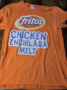 Fritos Chicken Enchilada Meal Subway Orange Small Shirt Hole In Sleeve - Picture 1 of 14
