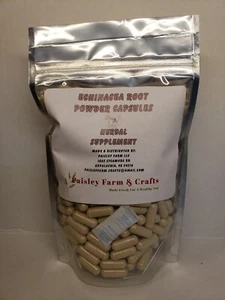 Echinacea Root Capsules 300 Ct - Made Fresh On Demand! - Picture 1 of 5