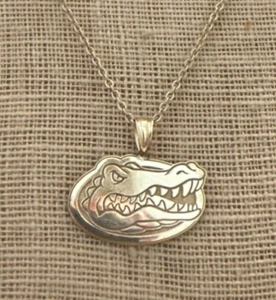 Vintage 10K Yellow Gold University of Florida GATORS Pendant On 14K GF Chain - Bild 1 von 6