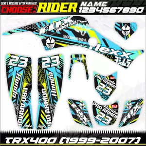 Compatible honda TRX400EX 400EX 1999-2007 Graphics Decals KIT Sticker 400 EX - Foto 1 di 2