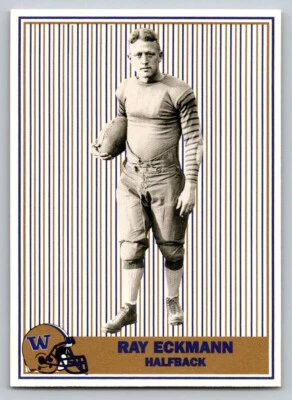 1992 Pacific Washington Huskies Football Greats - Ray Eckmann #102 (RC) - Image 1 of 2