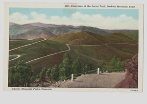 Lariat Trail Panorama Aussichtspunkt Bergstraße Denver Colorado UNP WB Postkarte - Bild 1 von 2