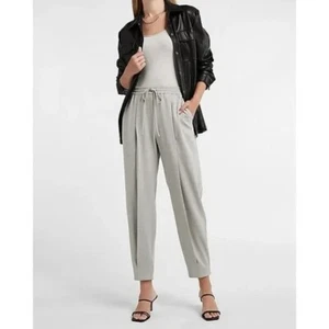 Express High Waisted Slub Drawstring Jogger Pant XL - Picture 1 of 8