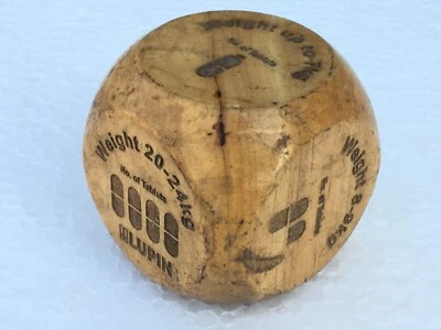Vintage Handmade Big Size Decorative Wooden Game Dice Collectible - Image 1 of 4