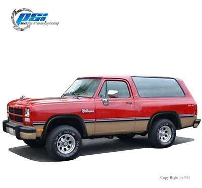 Extension Fender Flares 81-93 Fits Dodge D250 6'5" and 8', Ramcharger, Paintable - Image 1 of 4