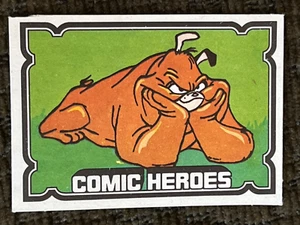 Spike die Bulldogge von Spike und Chester Vintage UK Comic Cartoon Sticker Karte - Bild 1 von 2