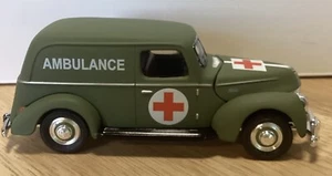 Golden Wheels Ford 1940 U.S. ARMY Ambulance Diecast Vintage Car - Picture 1 of 12