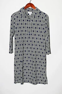 Jude Connally Collared Shirt Dress Geometric Print size S - Picture 1 of 5