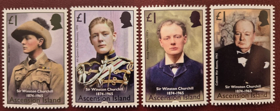 Acsension Island 2024 / Personalidades - Sir Winston Churchill, 1874-1965 Foto 1 de 1