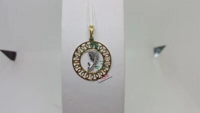 CIONDOLO MEDAGLIA SACRA MADONNA IN ORO BIANCO E GIALLO 18KT 2 GRAMMI (1156) - Immagine 1 di 4