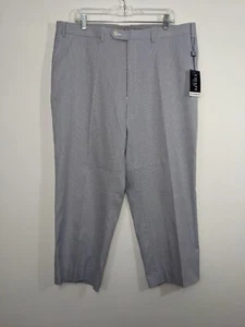 Neu mit Etikett Chaps Herrenhose 38 x 25,5 100 % Baumwolle vorne flach blau weiß gestreift - Bild 1 von 7