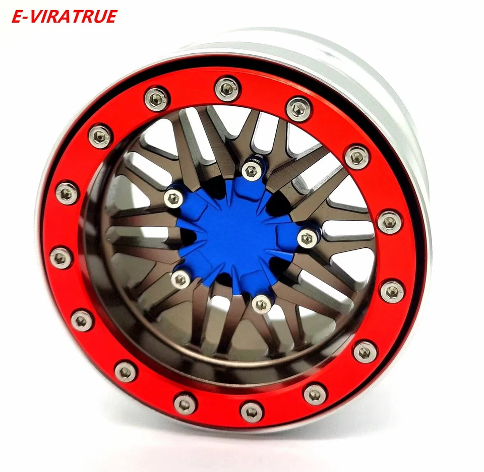E-VIRATRUE 2.8''Alu Wheel For TRAXXAS Bigfoot 4x4&TRAXXAS Rustler VXL 1/10 1pcs - Image 1 of 1
