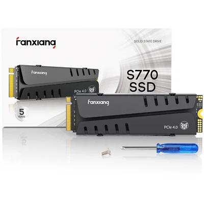 Fanxiang M.2 1TB NVMe 2TB 4TB SSD PS5 Game Interne Festplatte PCIe Gen4 7300/MBs - Bild 1 von 4