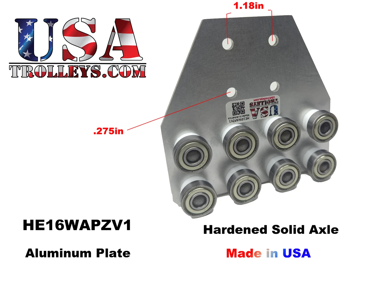 Unistrut Hardware Heavy-Duty Strut Channel Trolley | 4-Wheel Steel Bearing Carrier For 1.625" Strut (HT4W-158S) 1-5/8 In - Foto 10