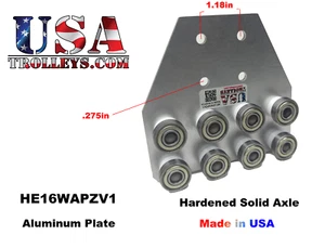 1-5/8 16 Rad Schwerlast Metallrahmen Strebe Kanal Trolley-Uni/Super-Strut USA - Bild 1 von 4