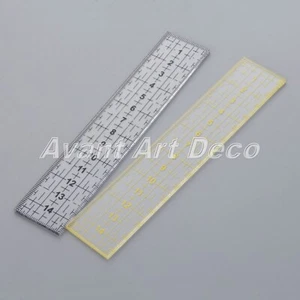 Quilting Ruler Plate Clothing Design Rectangle 1PC Acrylic Cutting Measure Ruler - Picture 1 of 8
