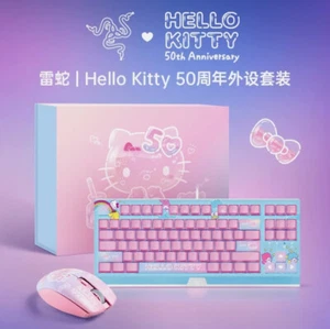 Razer x Sanrio Hello Kitty¹ Blackwidow TKL Mechanical Keyboard & Mouse Combo - Picture 1 of 5