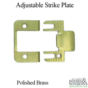 Residential Adjustable Strike plate for wood, steel or fiberglass doors - Picture 1 of 2