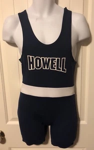 Brute Wrestling Singlet Adult Small High Cut Navy Blue Nylon AS Howell Rebel - Picture 1 of 6