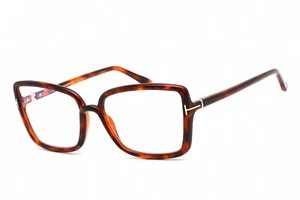 TOM FORD FT 5813B 054 Eyeglasses Red Havana Frame 56mm - Picture 1 of 4