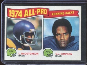 1975 Topps Football # 209 All-Pro Running Backs O.J. Simpson (MT) Mint - Picture 1 of 2