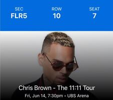 Chris Brown 11:11 Tour - ONE FLOOR SEAT TICKET - LONG ISLAND