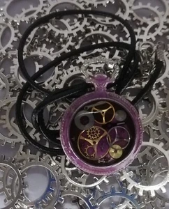 COLLANA STEAMPUNK BASE CIPOLLA - Foto 1 di 3