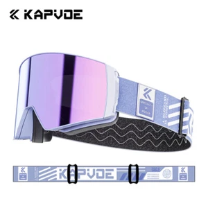 Magnetic Snowboard Goggles Anti-fog Ski Goggles Men Women Sports Snow Sunglasses - Picture 1 of 17