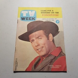TV Week Brisbane June 22 1963 Pernell  Roberts - Bild 1 von 1