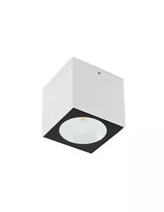 Plafoniera a led per esterno design moderno cubo bianco RD-0426 - Imagen 1 de 2