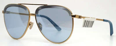 CALVIN KLEIN ITALY CK8048S 718 Satin Gold Unisex Aviator Sunglasses 60-12-140 - Image 1 of 4