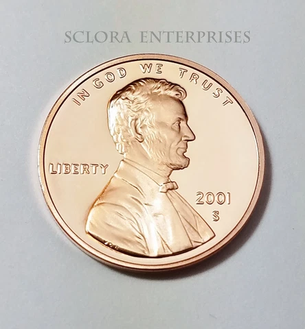 2001 S LINCOLN MEMORIAL *PROOF* CENT / PENNY  **FREE SHIPPING** Cover