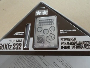 TAMIYA SdKfz 232 Schwerer panzerspahwagen 8-rad Afrika korps kit 297 barrel etch - Picture 1 of 1
