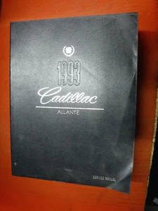 1993 CADILLAC ALLANTE ORIGINAL FACTORY SERVICE INFORMATION MANUAL - Imagen 1 de 11