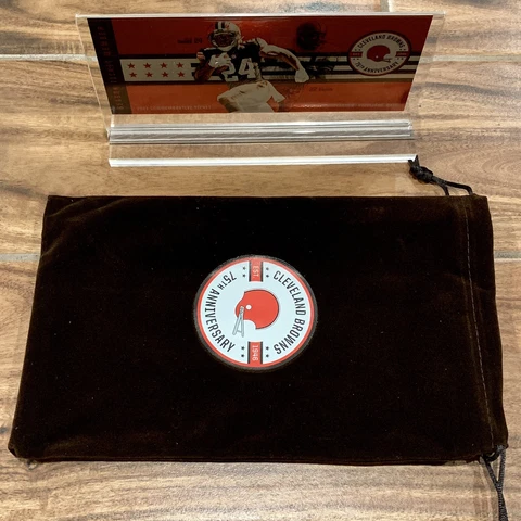 2021 Cleveland Browns Season Ticket Member Ticket & Bag 75th Anniversary Cover