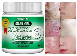 Acne snail gel cream Made USA Anti wrinkle support scar karakol kream serum 70gr - Picture 1 of 5