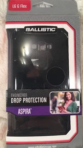 New BALLISTIC "ASPIRA" Series LG G FLEX Case Black Drop Protection - Picture 1 of 5