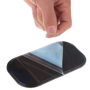 Tapis de tableau de bord de voiture tapis en gel antidérapant support adhésif pour clés de téléphone portable poignée de pièces de monnaie - Photo 1 sur 5