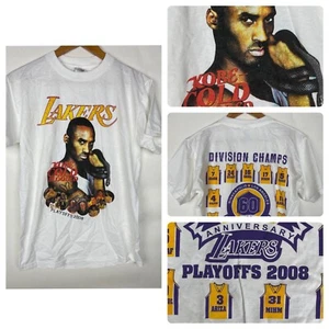 Vintage Los Angeles Lakers 2008 Playoffs Kobe Bryant Cold Blooded T Shirt Size S - Picture 1 of 22