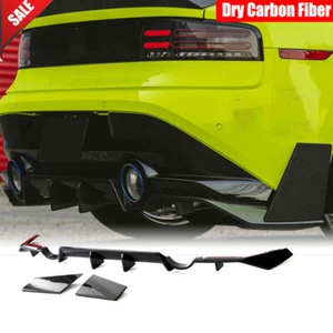 For Nissan 400Z Z34 2023UP Dry Carbon Fiber Rear Bumper Diffuser Lip Splitters - Picture 1 of 13