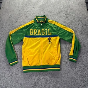 Vintage Fifa World Cup Brasil Soccer Jacket Size Small Green Polyester 2014 - Picture 1 of 10