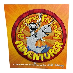 Diary of a Wimpy Kid 5" Iron-On Patch Rowley's Awesome Friendly Adventure Nuovo con scatola - Foto 1 di 4