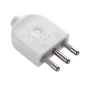 Spina Dritta italiana, 16 A 230V, Bianco Opaco Electraline 71902 - Foto 1 di 1