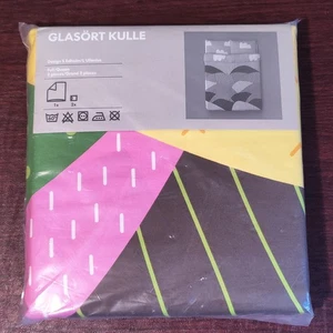 Juego de sábanas funda nórdica completa/queen IKEA Glasort Kulle funda de almohada vintage - Imagen 1 de 9