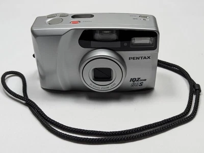 Lente zoom plateada para cámara fotográfica Pentax IQZoom 60S 35 mm PROBADA funciona con estuche Foto 1 de 4